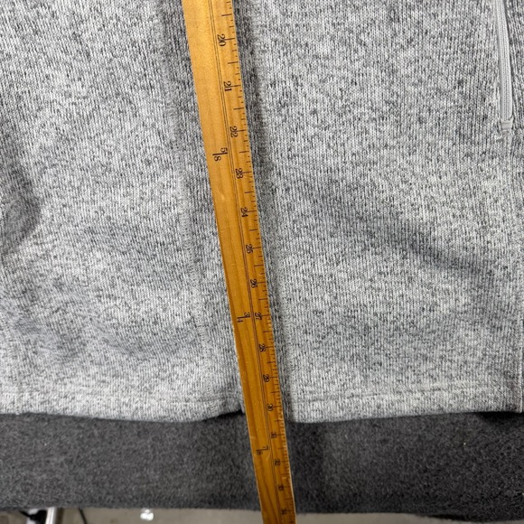 L.L. Bean Full Zip Hoodie Sweater Fleece Coat Jacket Womens Large L Gray - Picture 6 of 9